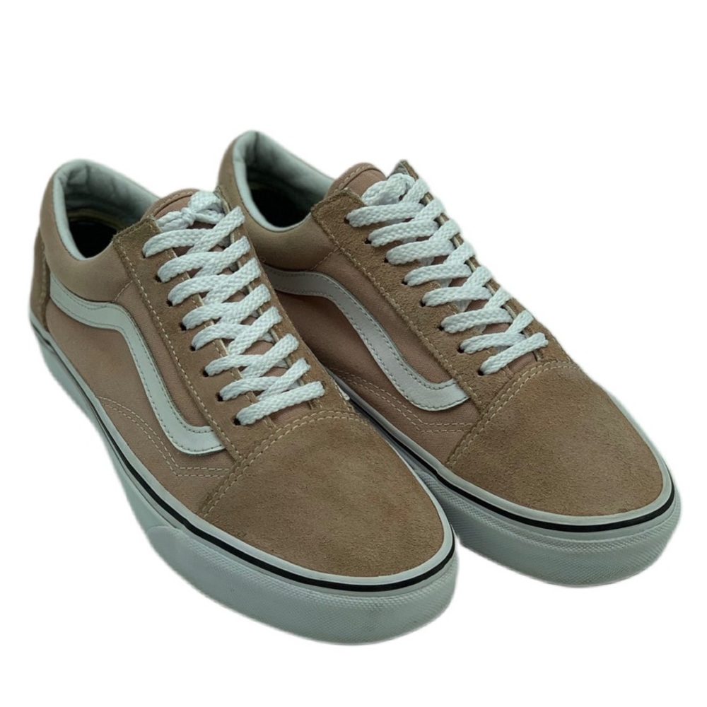 VANS-Old Skool Mahogany Rose & White Skate Shoes